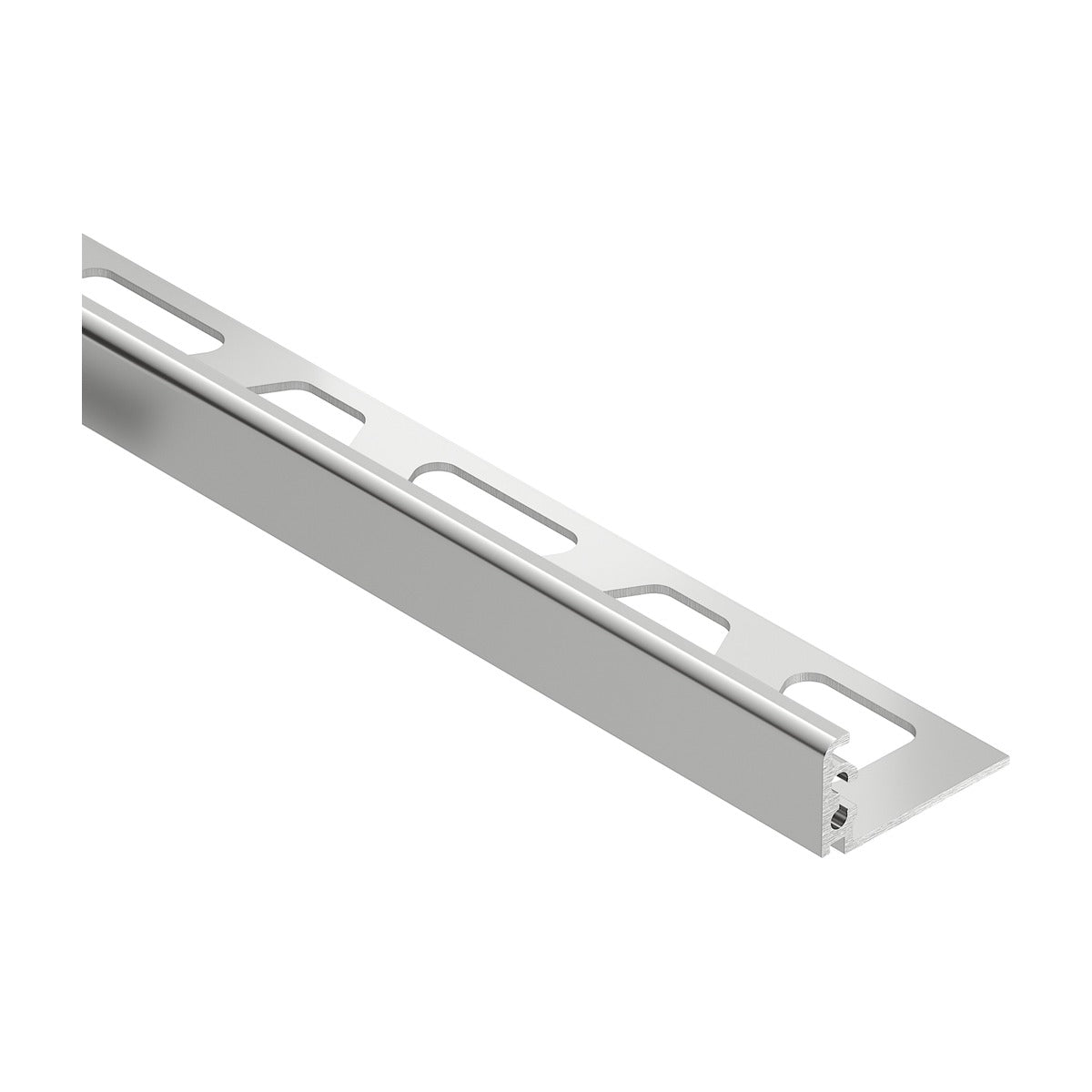 Schluter® JOLLY Edge Trim, Anodized Aluminum, Polished Chrome