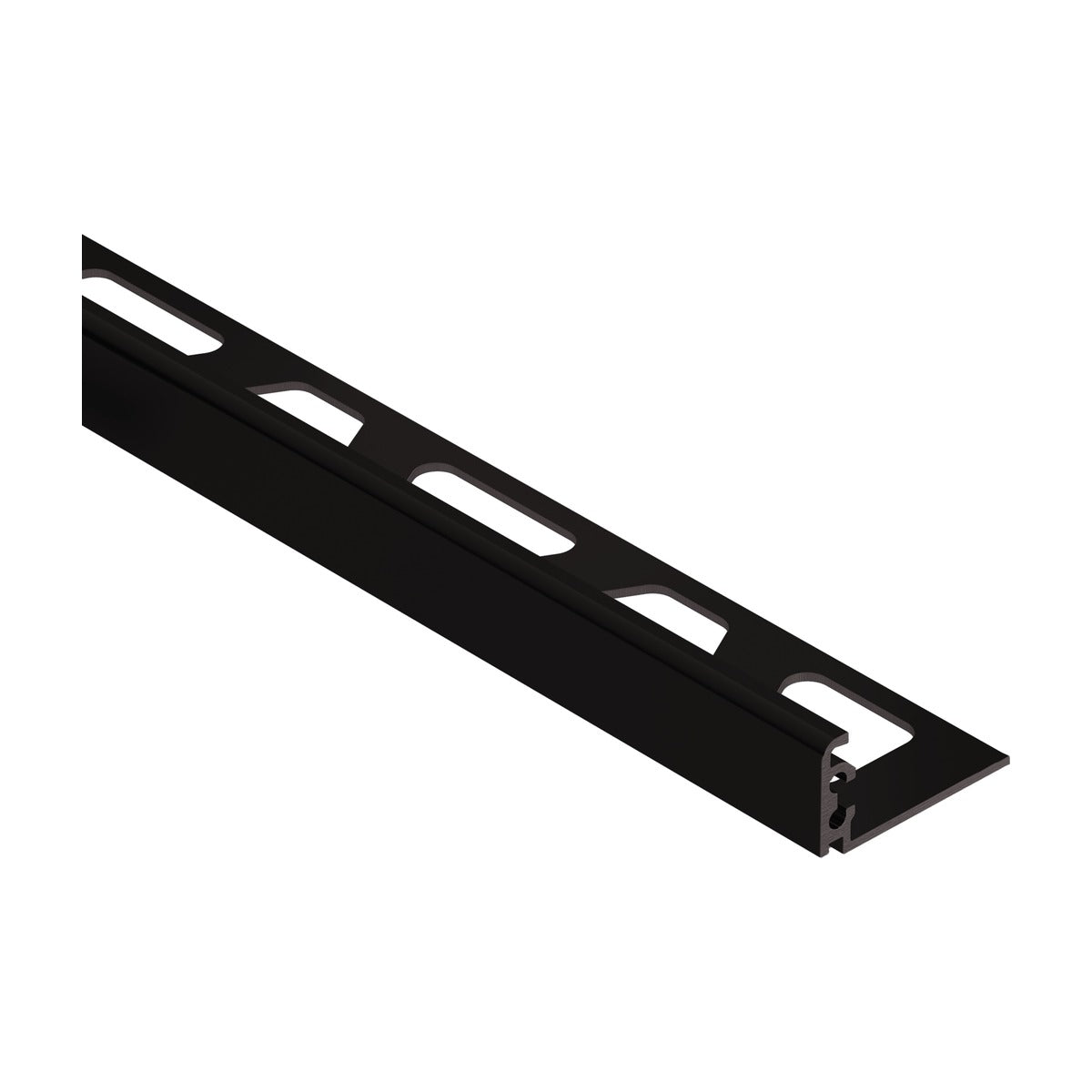Schluter® JOLLY Edge Trim, Anodized Aluminum, Bright Black