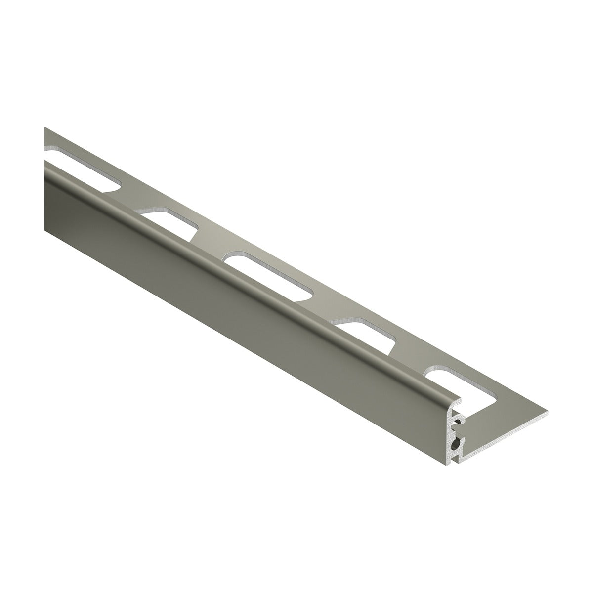 Schluter® JOLLY Edge Trim, Color-Coated Aluminum, Grey