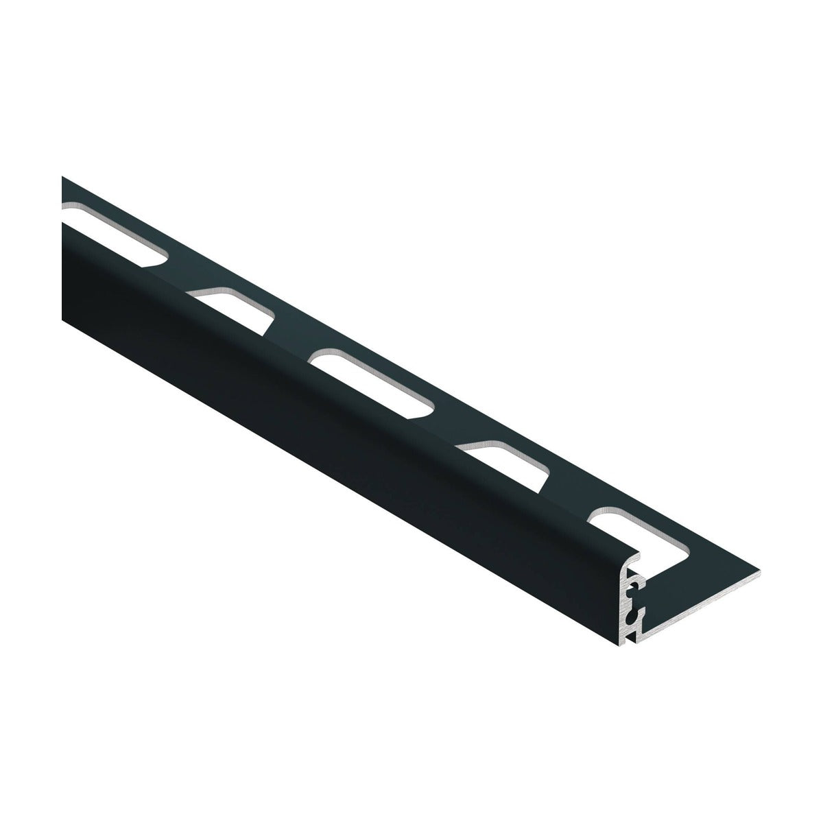 Schluter® JOLLY Edge Trim, Color-Coated Aluminum, Matte Black