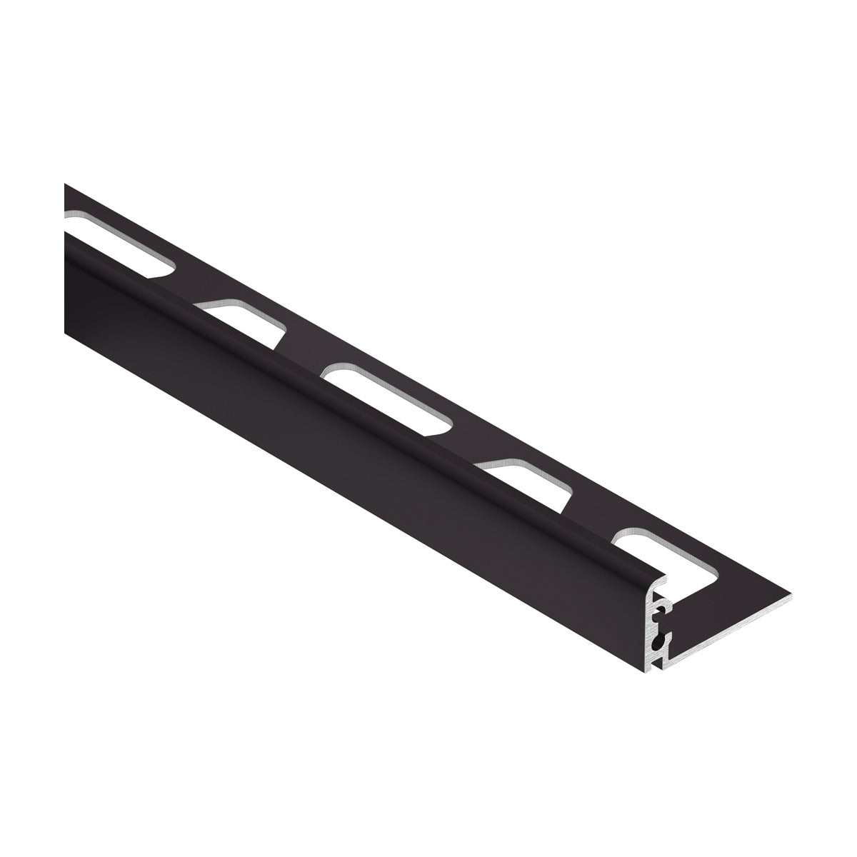 Schluter® JOLLY Edge Trim, Color-Coated Aluminum, Black Brown