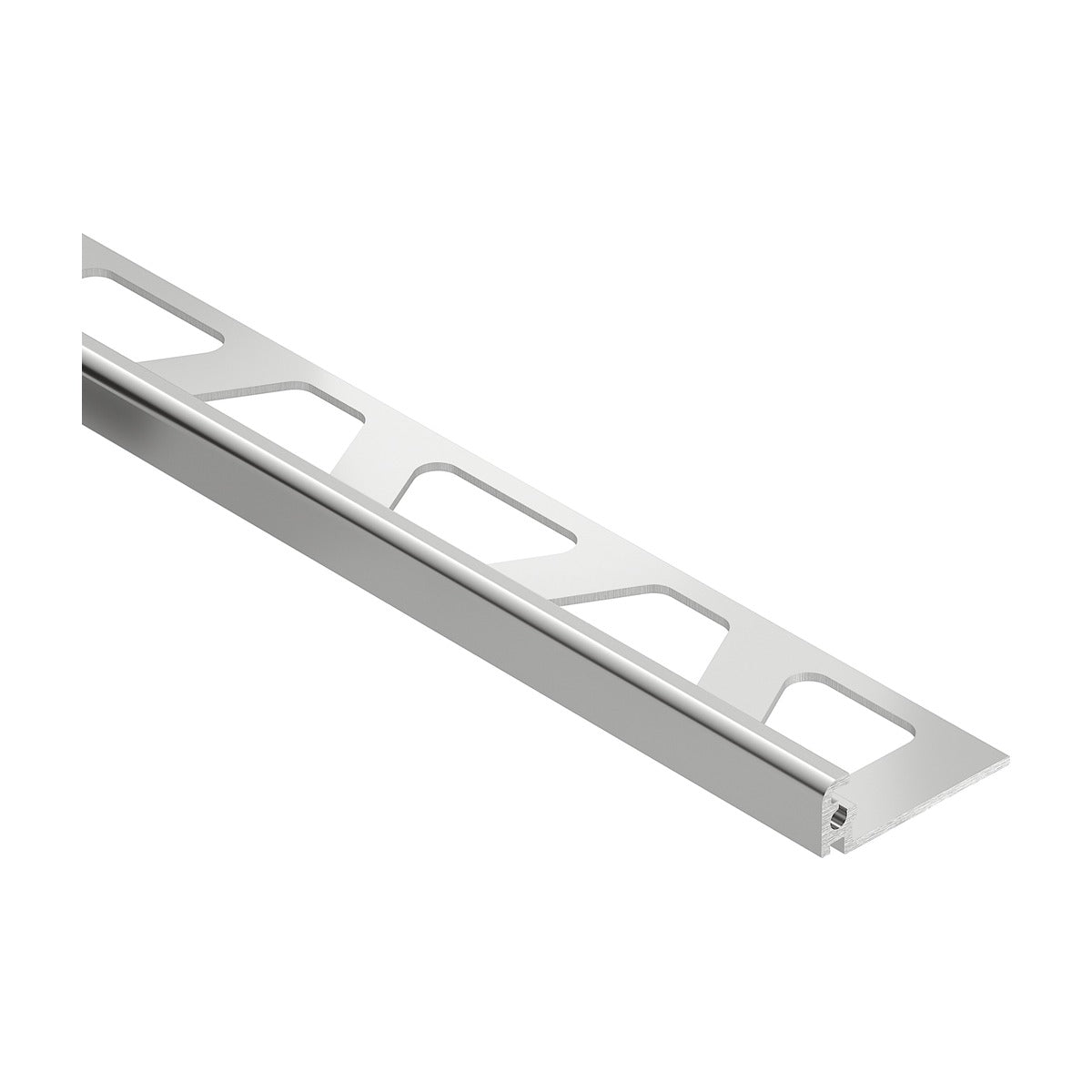 Schluter® JOLLY Edge Trim, Anodized Aluminum, Polished Chrome
