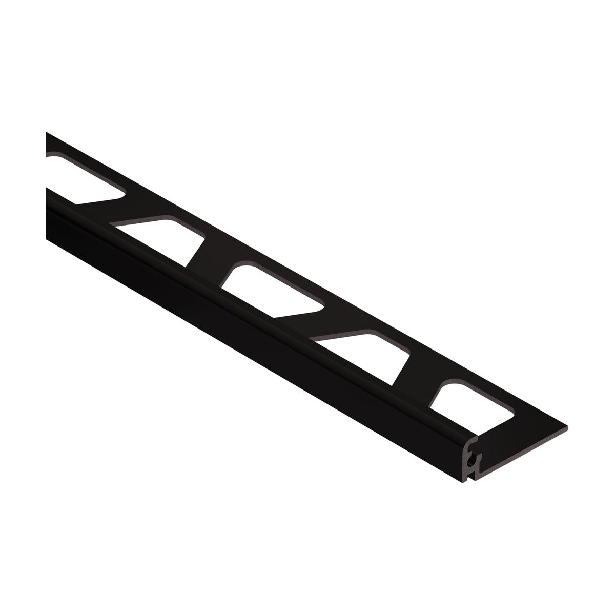 Schluter® JOLLY Edge Trim, Anodized Aluminum, Bright Black