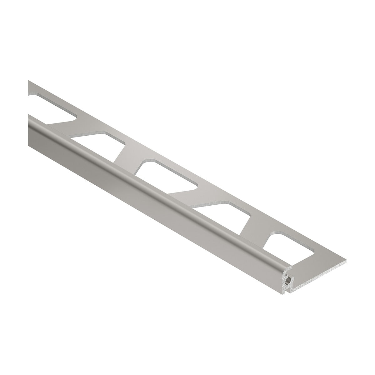 Schluter® JOLLY Edge Trim, Color-Coated Aluminum, Classic Grey