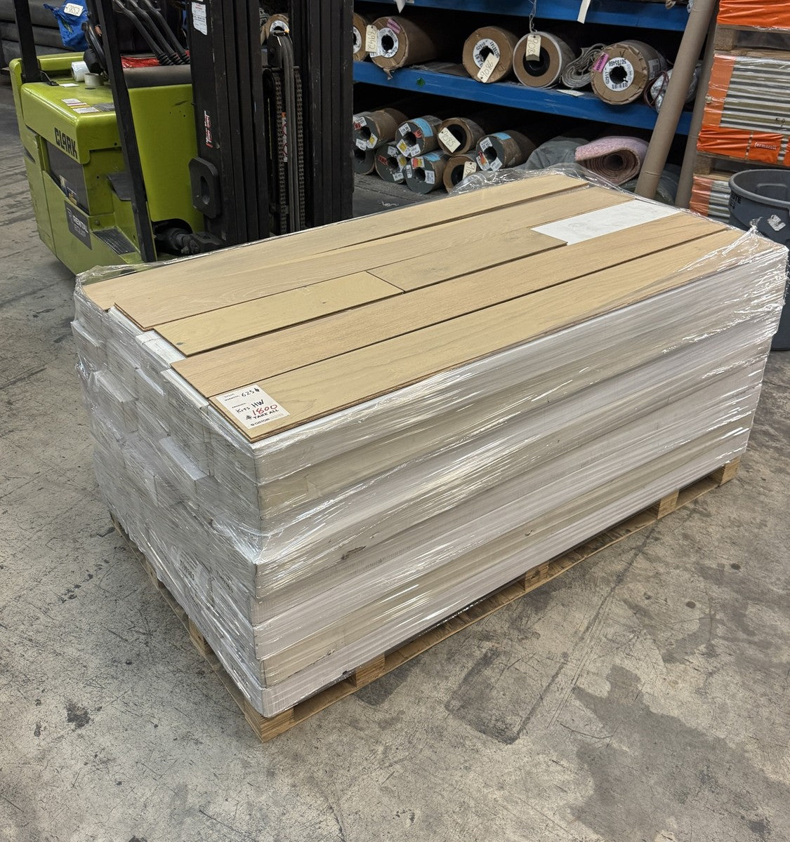 The full Kitsilano overstock lot on its pallet