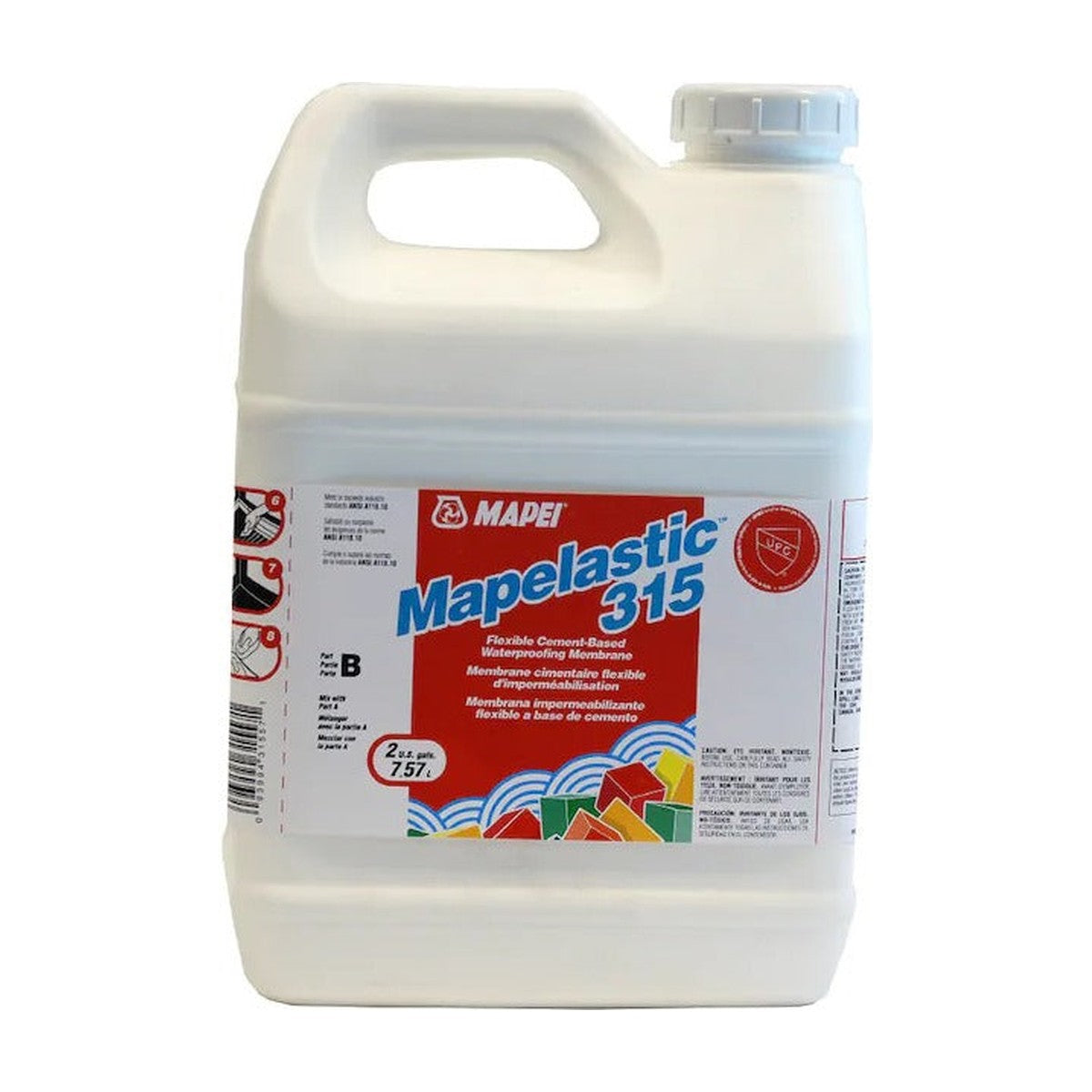 Mapei Mapelastic 315 Cement-Based Crack Isolation & Waterproofing Membrane Latex