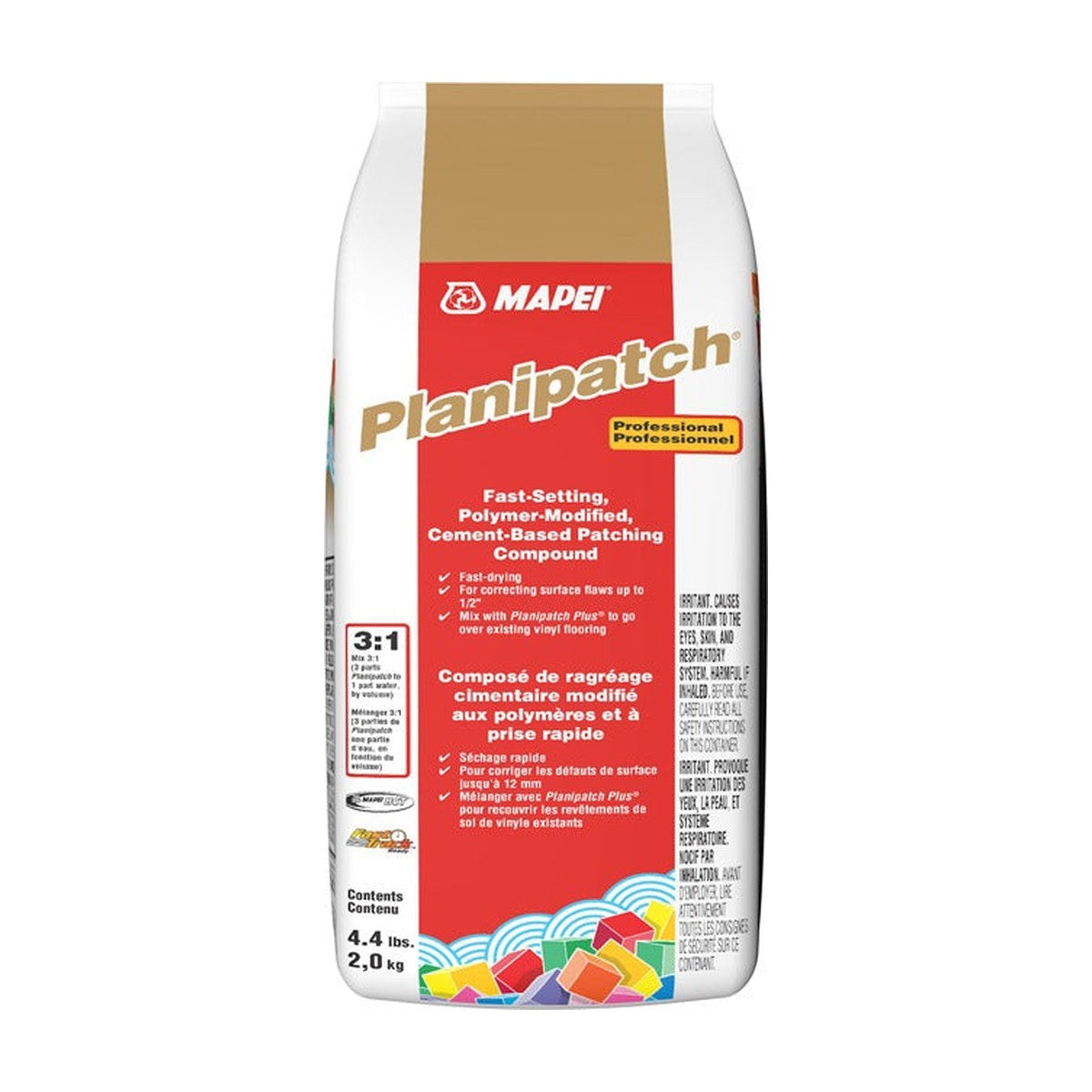 Mapei Planipatch Fast-Setting Polymer-Modified Cement-Based Patching Compound