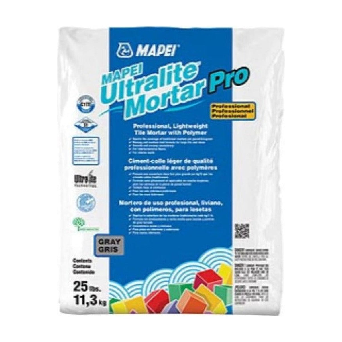 Mapei Ultralite Mortar Pro Lightweight Mortar with Polymer, Gray