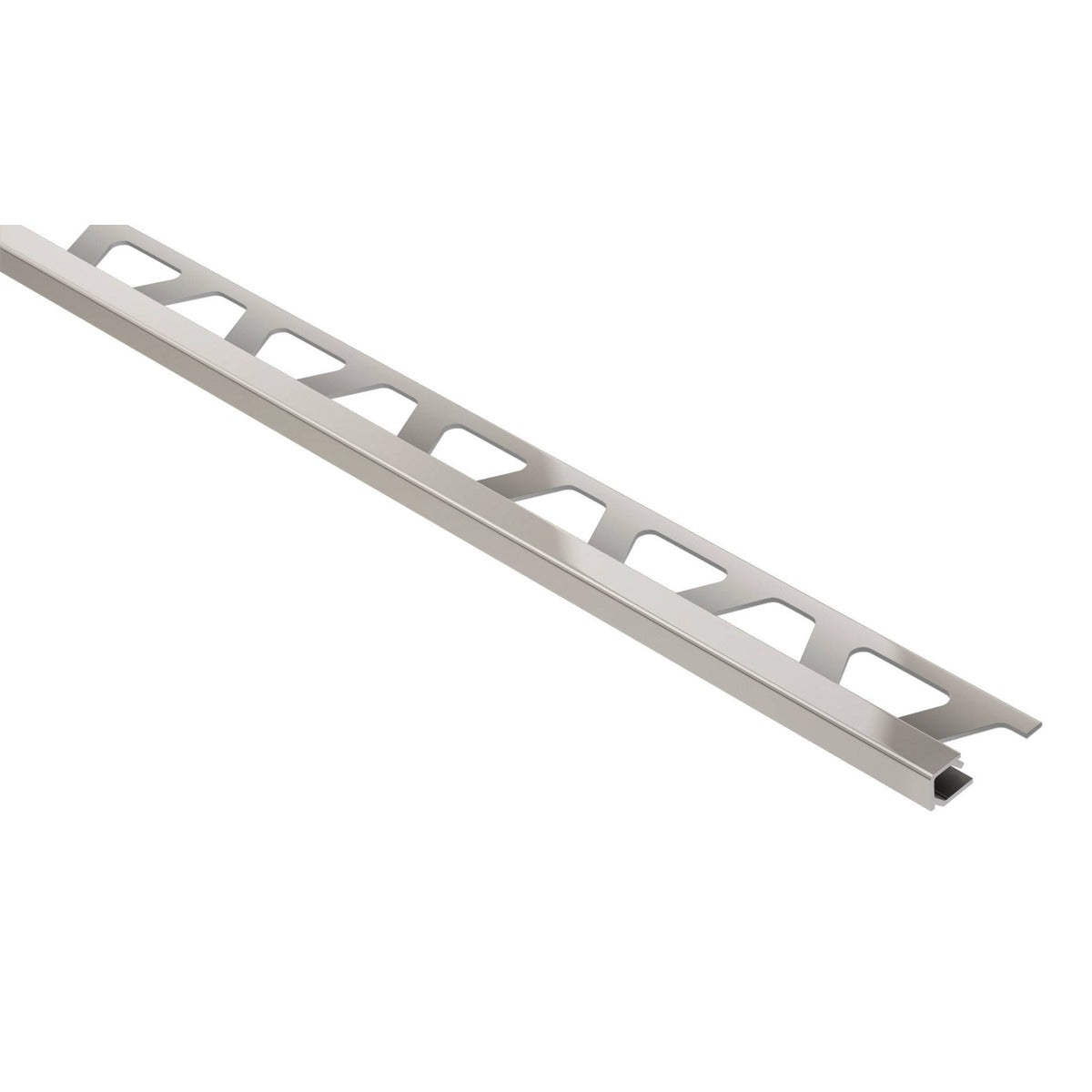 Schluter® QUADEC Square Edge Trim, Anodized Aluminum, Satin Nickel