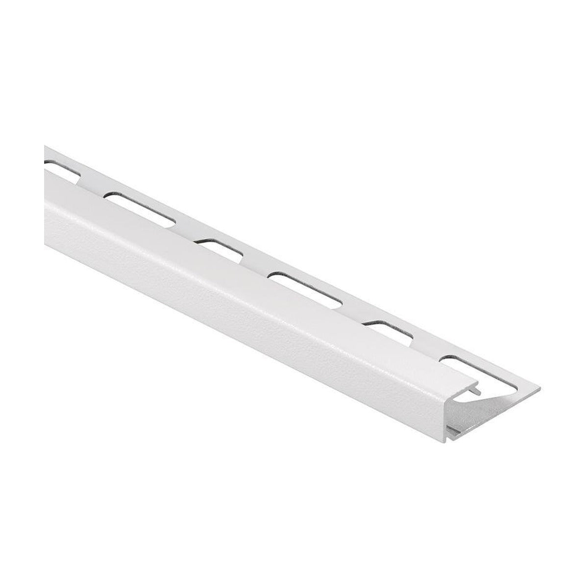 Schluter® QUADEC Square Edge Trim, Color-Coated Aluminum, Matte White