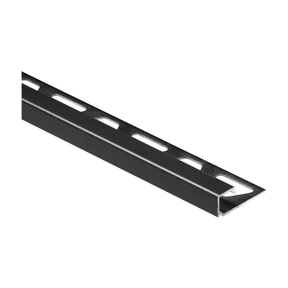 Schluter® QUADEC Square Edge Trim, Color-Coated Aluminum, Matte Black