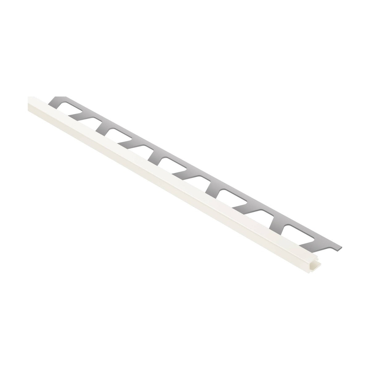 Schluter® QUADEC Square Edge Trim, Color-Coated Aluminum, White