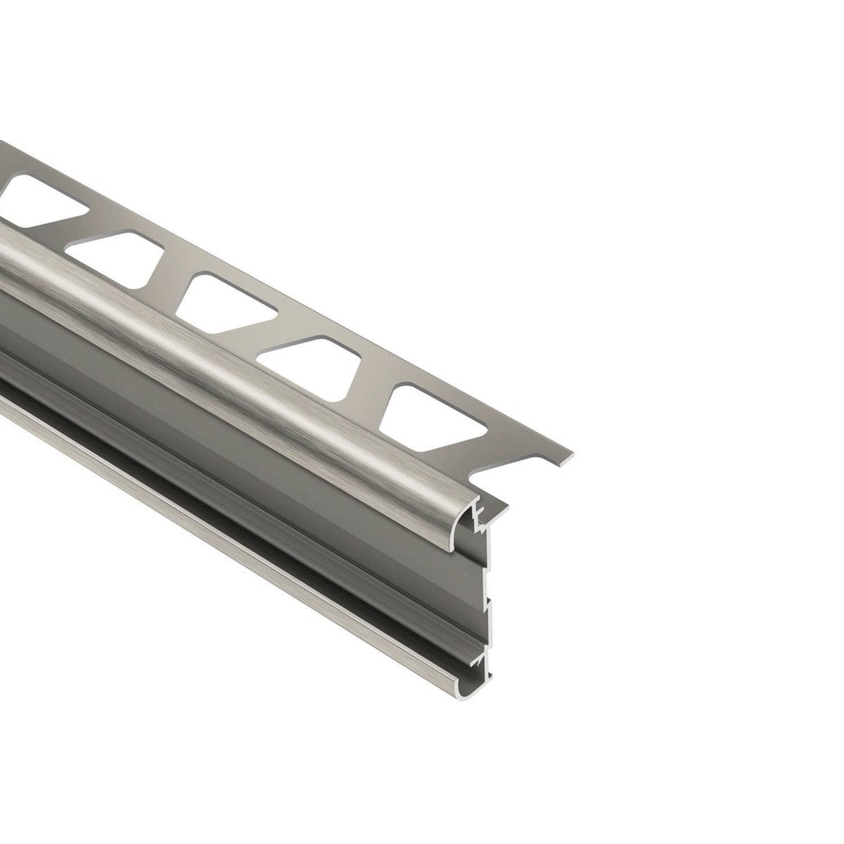 Schluter® RONDEC-CT Counter Trim, Anodized Aluminum, Brushed Nickel
