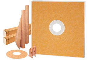 Schluter® KERDI-SHOWER-KIT 72" × 72" — Complete Large Format Shower System