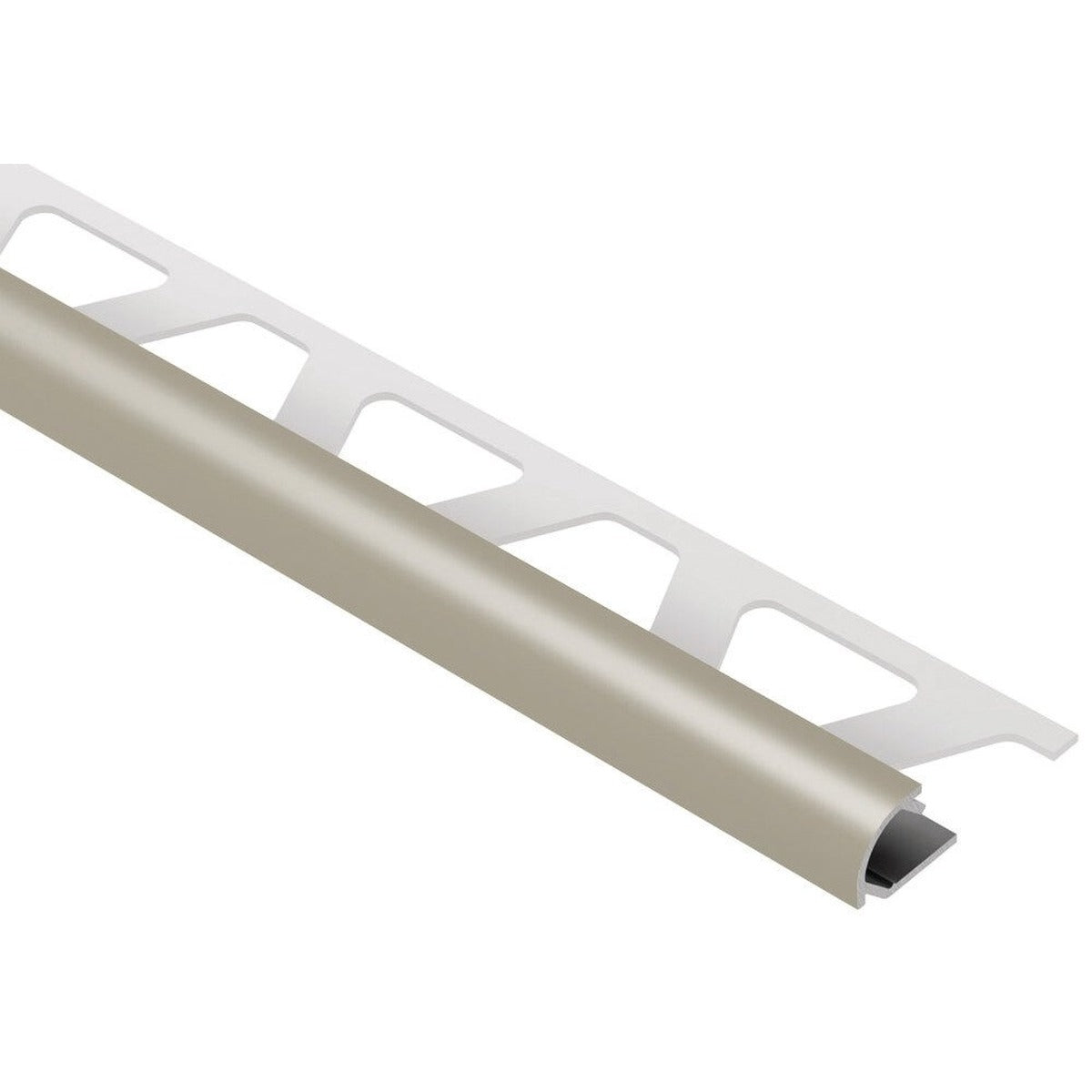 Schluter® RONDEC Bullnose Trim, Color-Coated Aluminum, Grey