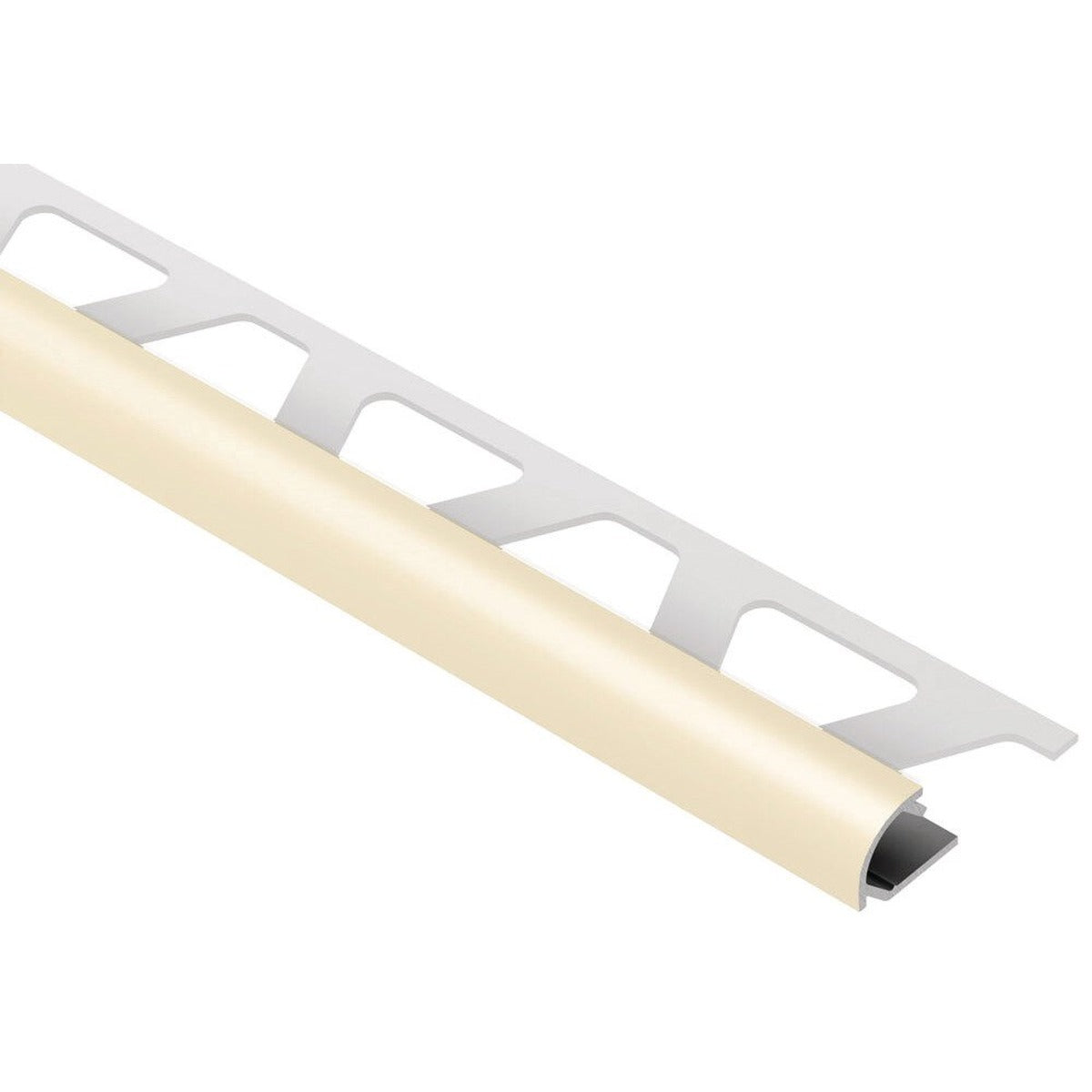 Schluter® RONDEC Bullnose Trim, Color-Coated Aluminum, Sand Pebble
