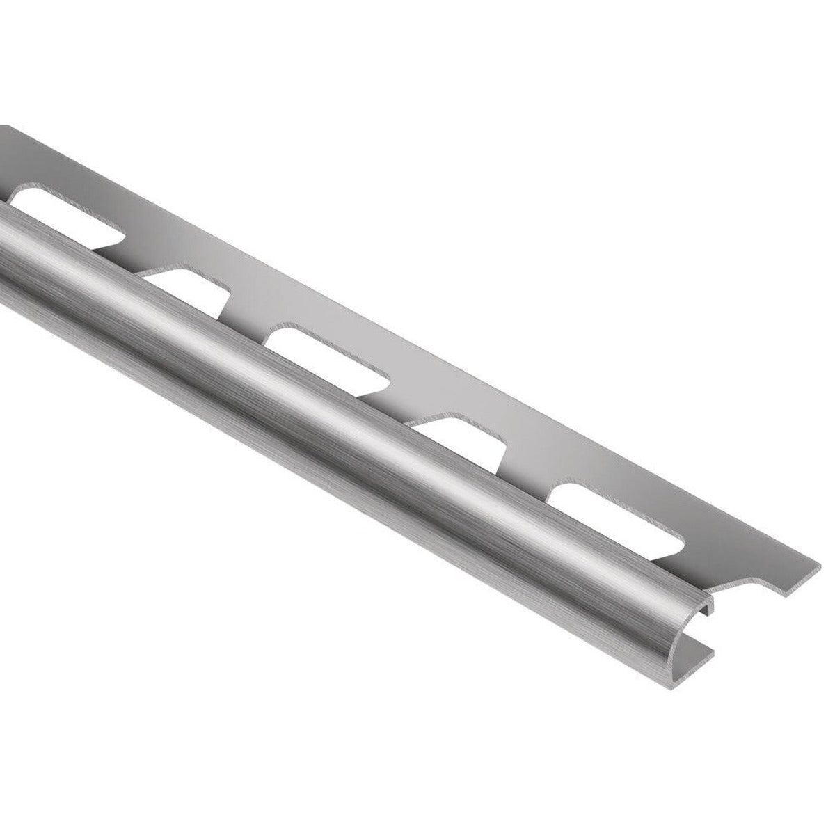 Schluter® RONDEC Bullnose Trim, Stainless Steel, Brushed Stainless Steel