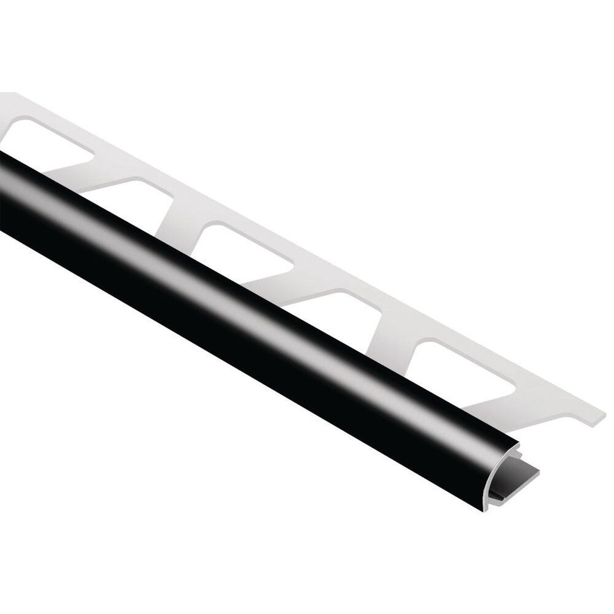 Schluter® RONDEC Bullnose Trim, Color-Coated Aluminum, Black