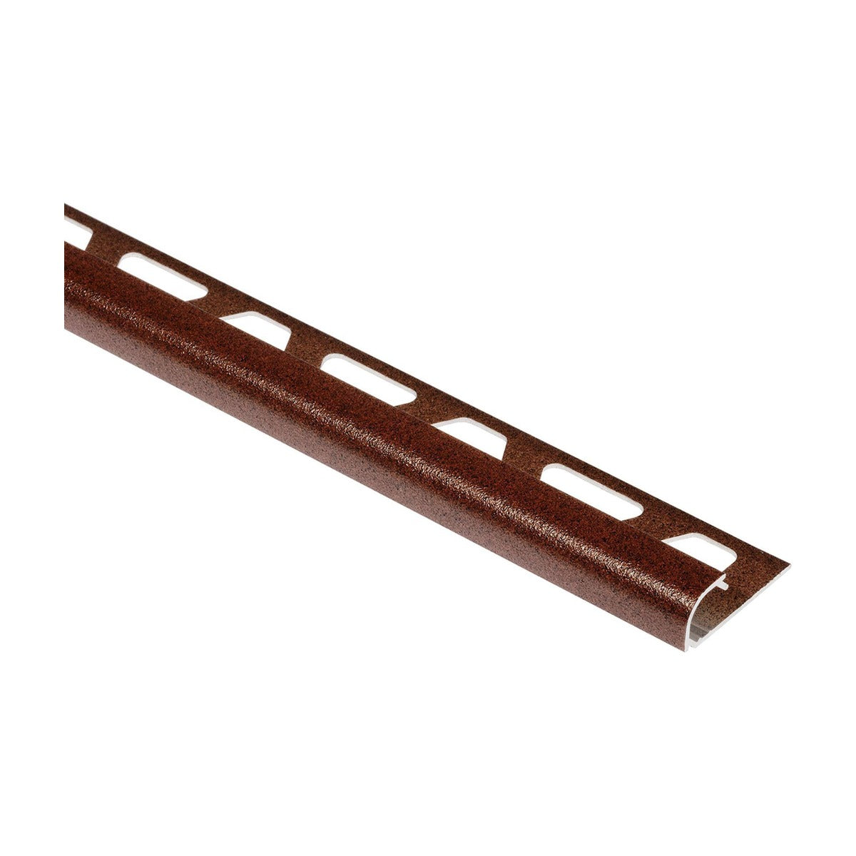 Schluter® RONDEC Bullnose Trim, TRENDLINE Aluminum, Rustic Brown