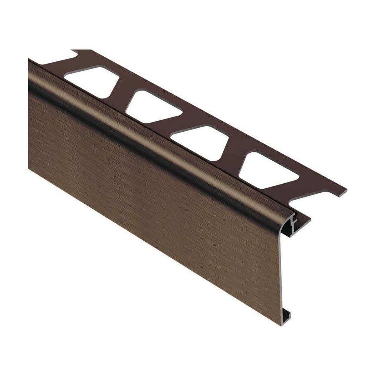 Schluter® RONDEC-STEP-39 Profile, Anodized Aluminum, Brushed Antique Bronze