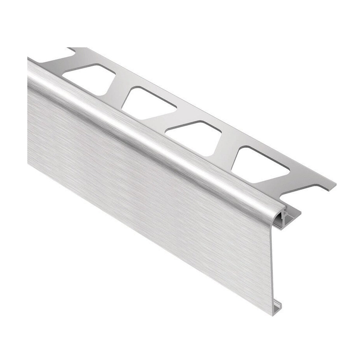 Schluter® RONDEC-STEP-57 Profile, Anodized Aluminum, Brushed Chrome