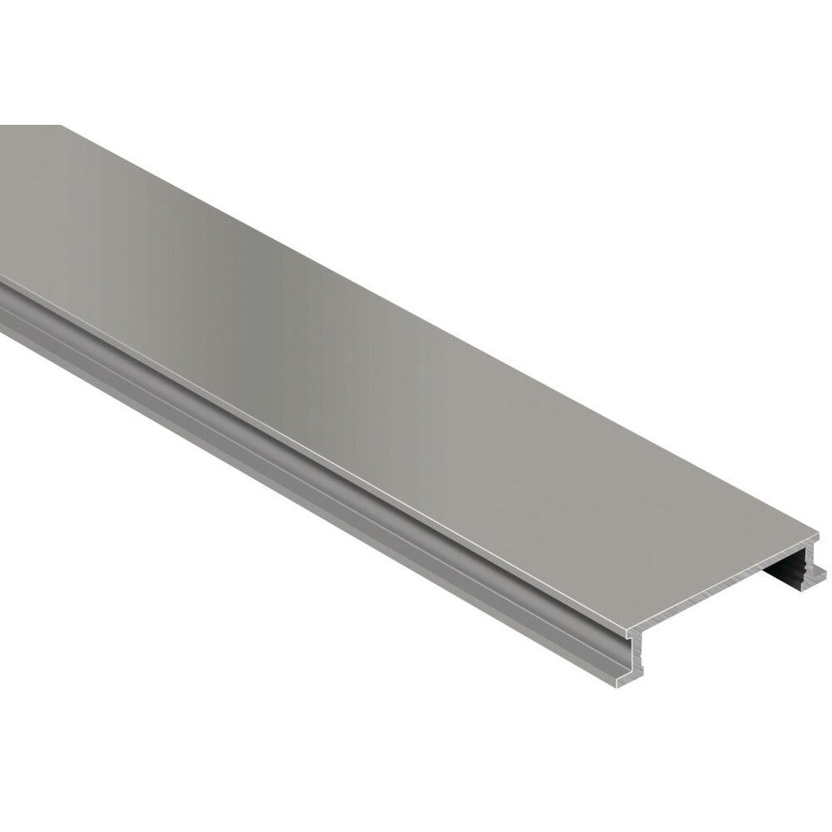 Schluter® DESIGNLINE Border Trim, Anodized Aluminum, Satin Nickel