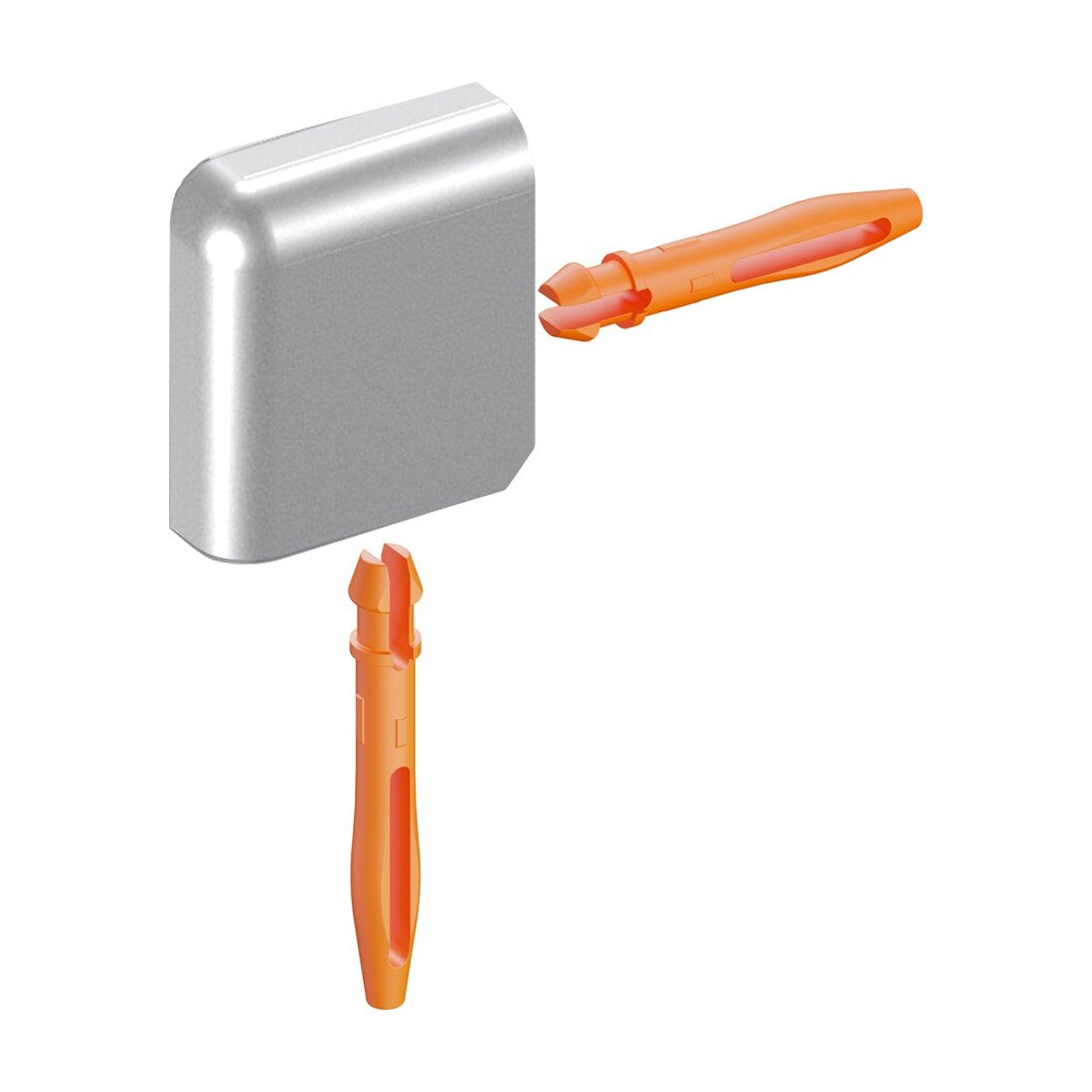 Schluter® JOLLY Outside Corner for Anodized Aluminum Profiles, Satin