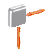 Schluter® JOLLY Outside Corner for Anodized Aluminum Profiles, Satin