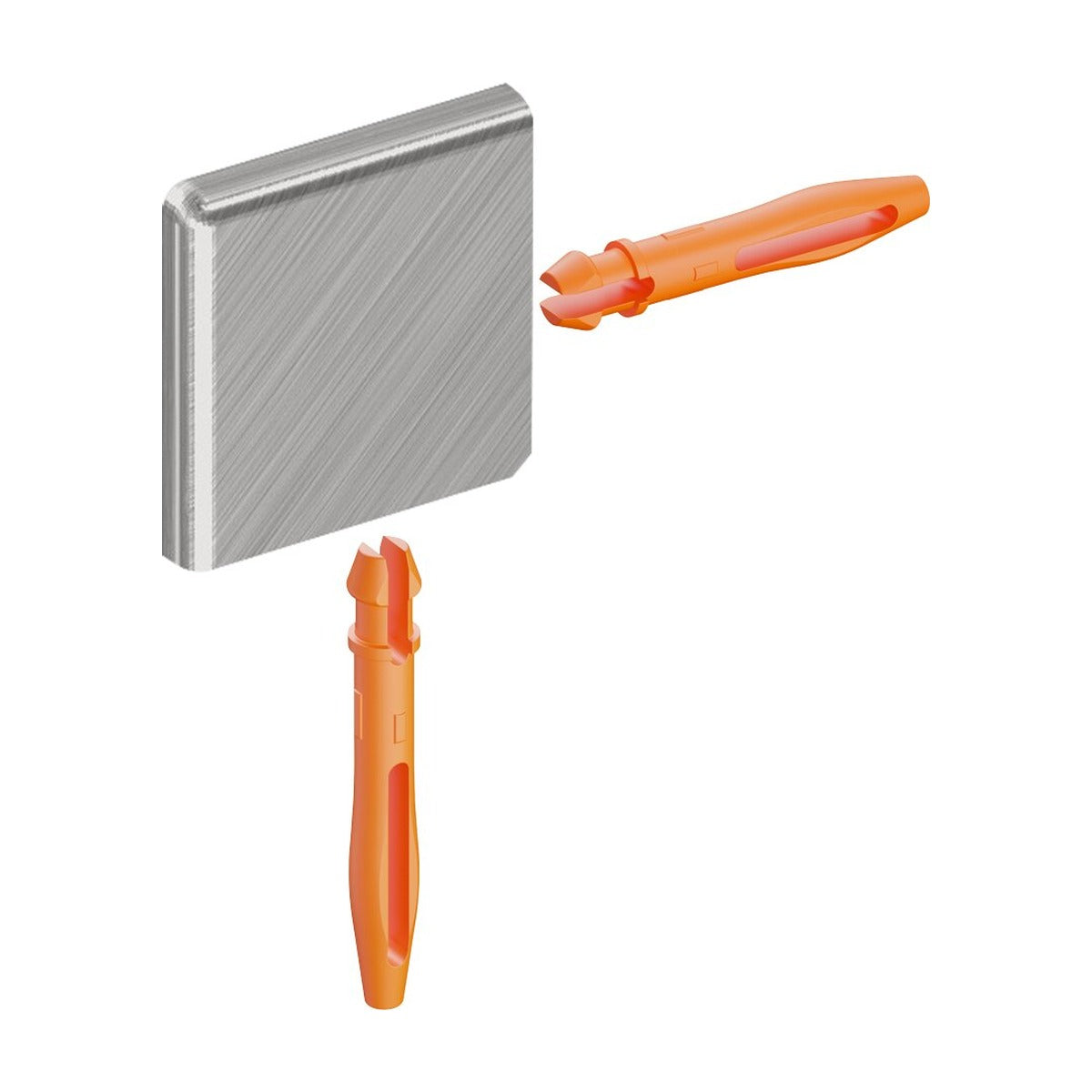 Schluter® JOLLY Outside Corner for Stainless Steel Profiles, Brushed Stainless Steel