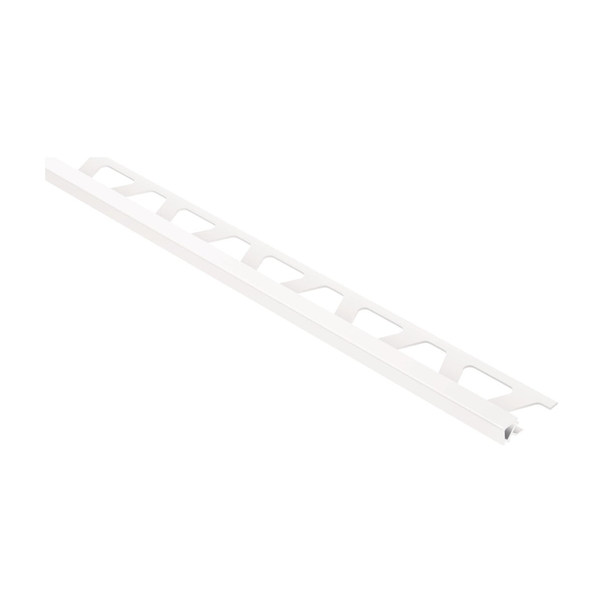 Schluter® QUADEC Square Edge Trim, PVC, Bright White