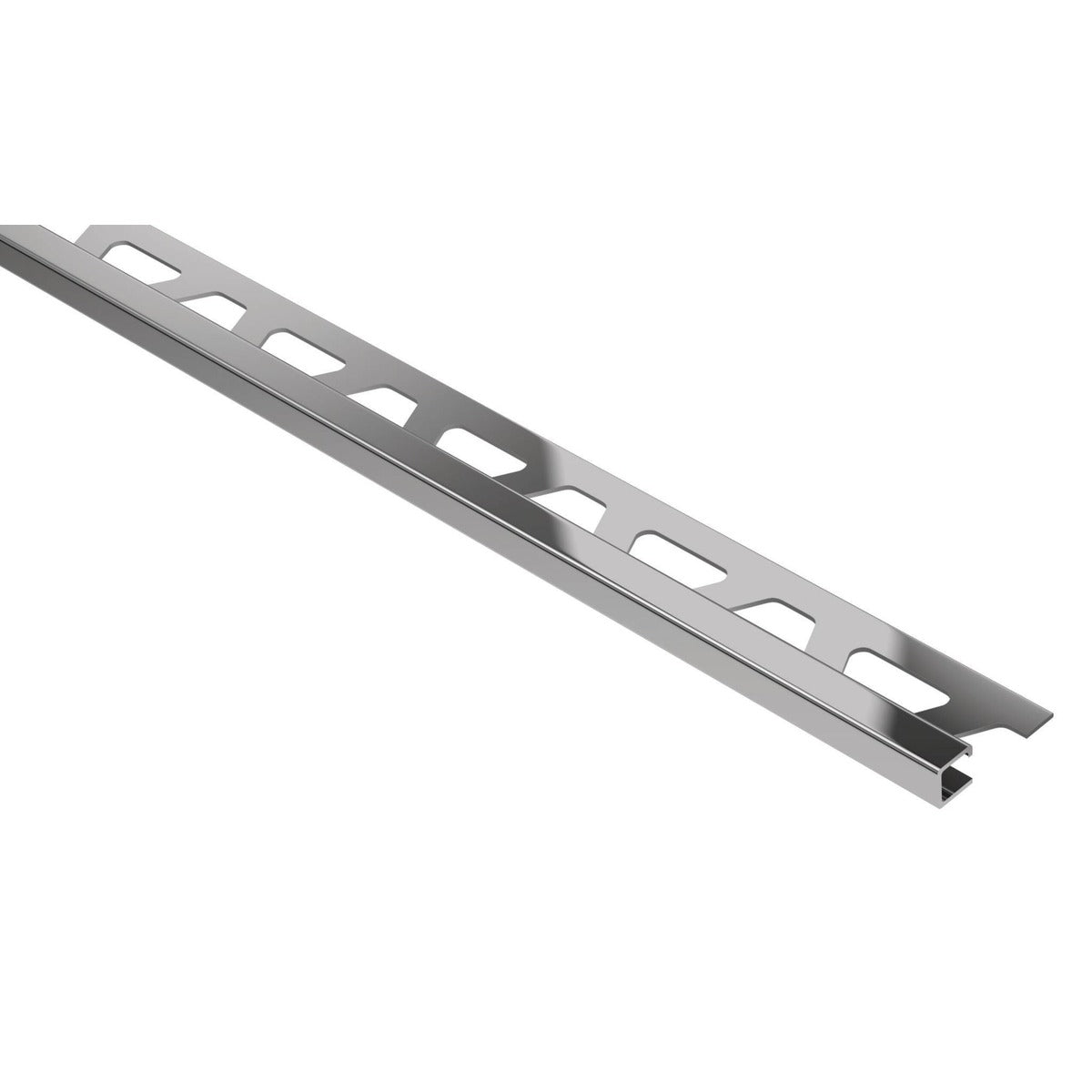 Schluter® QUADEC Square Edge Trim, Stainless Steel, Stainless Steel
