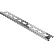 Schluter® QUADEC Square Edge Trim, Stainless Steel, Stainless Steel