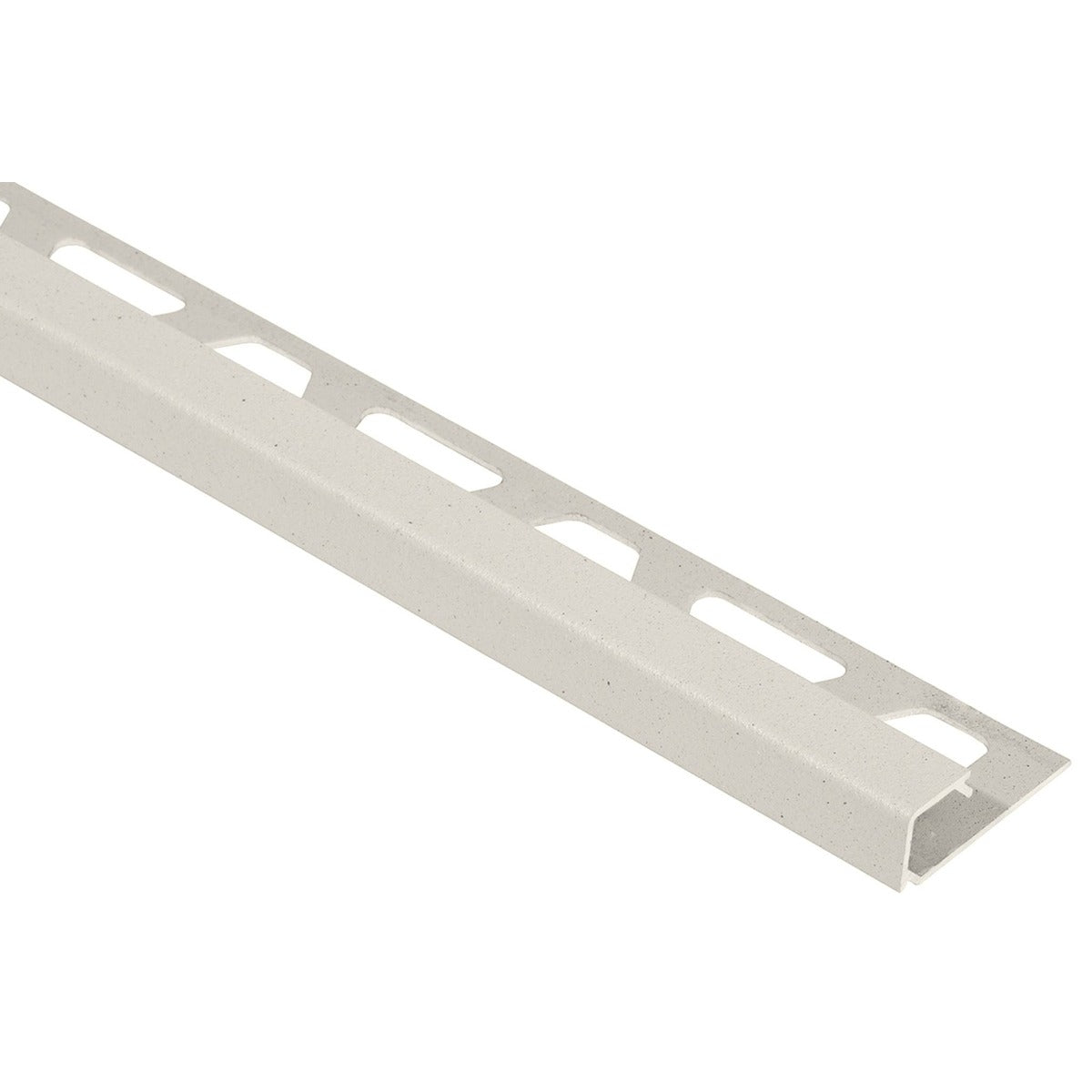 Schluter® QUADEC Square Edge Trim, TRENDLINE Aluminum, Ivory