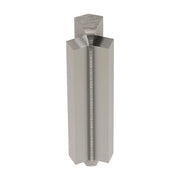 Schluter® RONDEC-STEP-39 Corners for Anodized Aluminum Profiles, Brushed Nickel