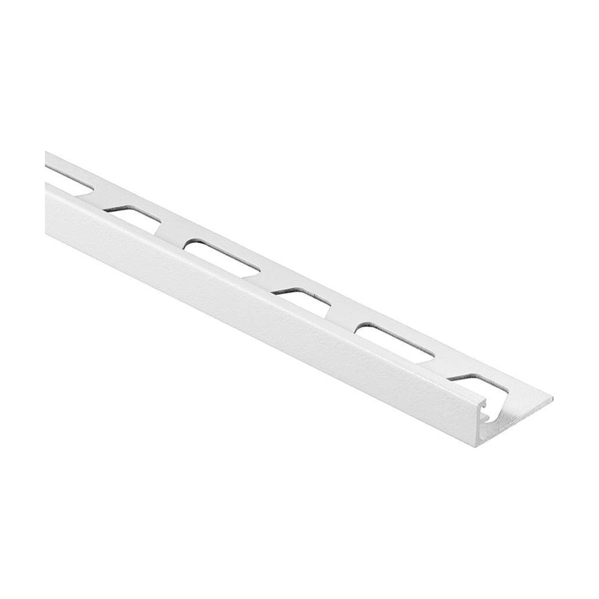 Schluter® SCHIENE Edge Trim, Color-Coated Aluminum, Matte White