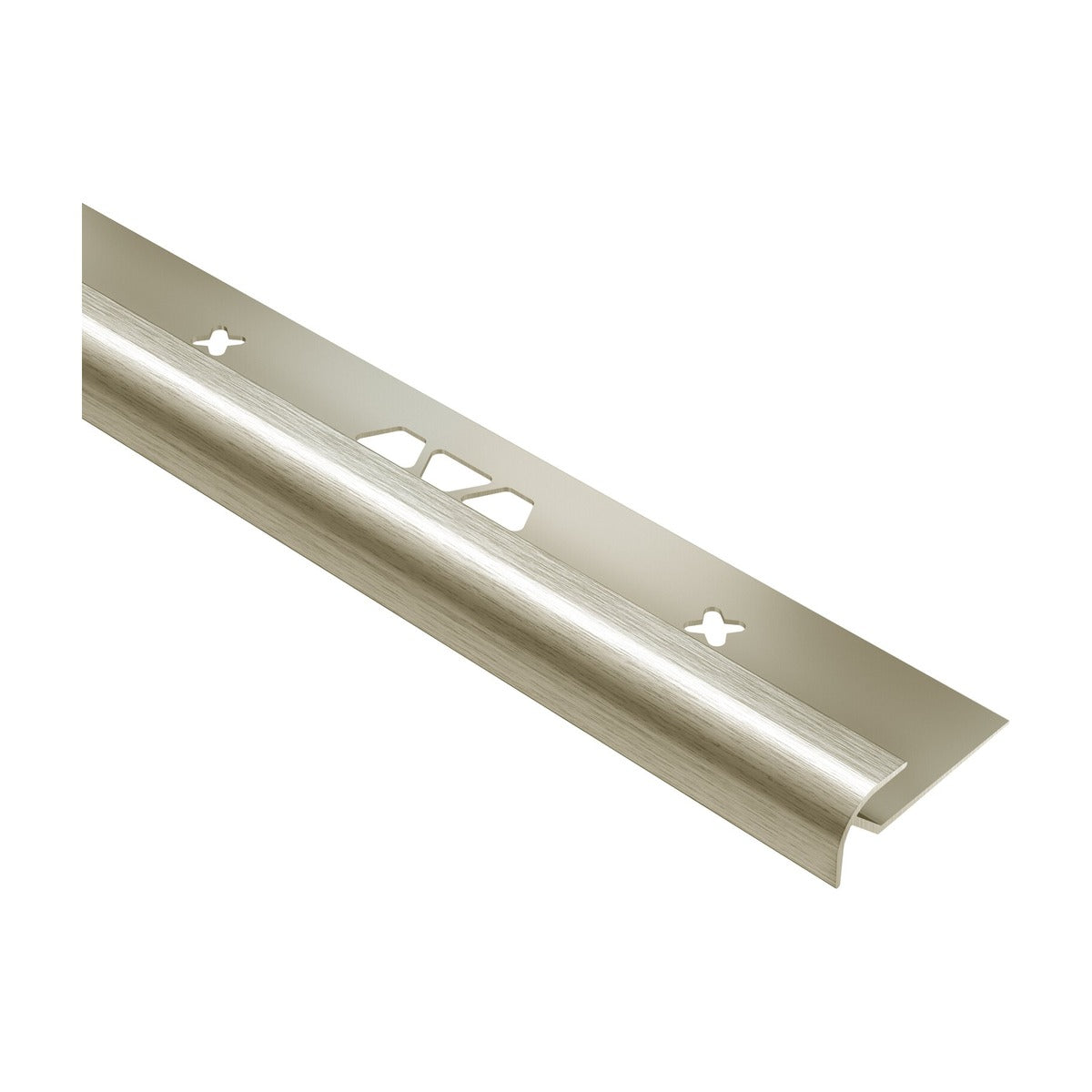 Schluter® VINPRO-RO Bullnose, Anodized Aluminum, Brushed Nickel
