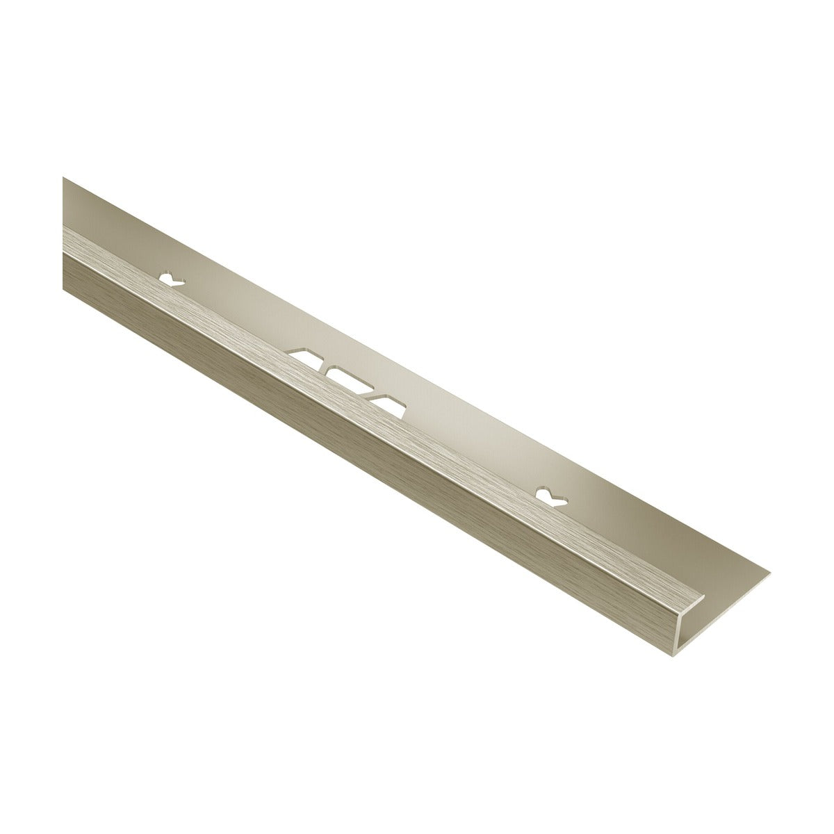 Schluter® VINPRO-S Edge Trim, Anodized Aluminum, Brushed Nickel