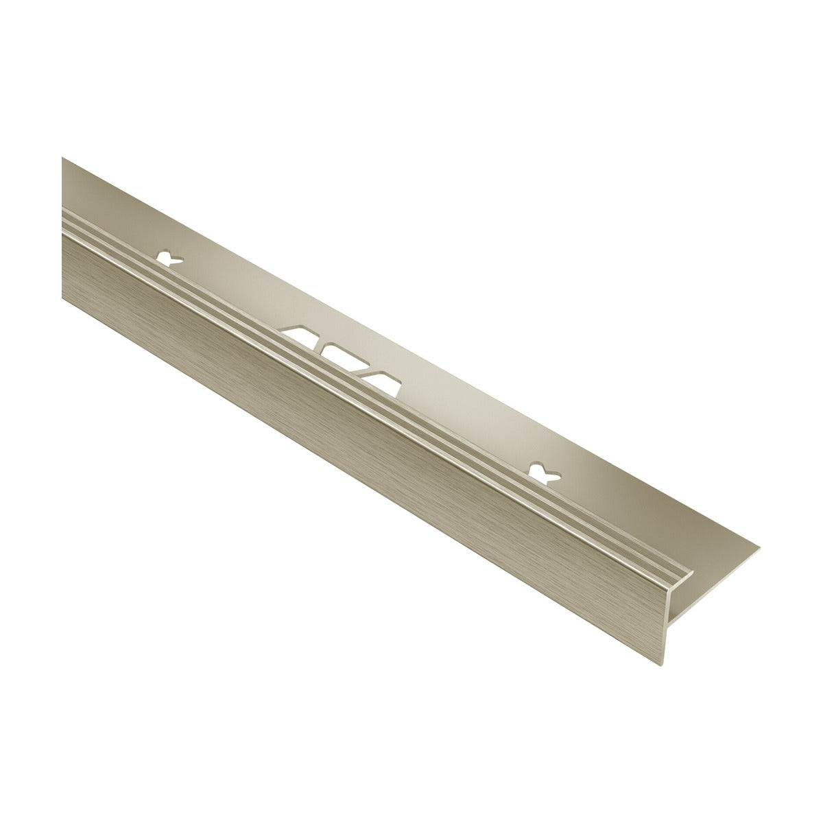 Schluter® VINPRO-STEP Profile, Anodized Aluminum, Brushed Nickel