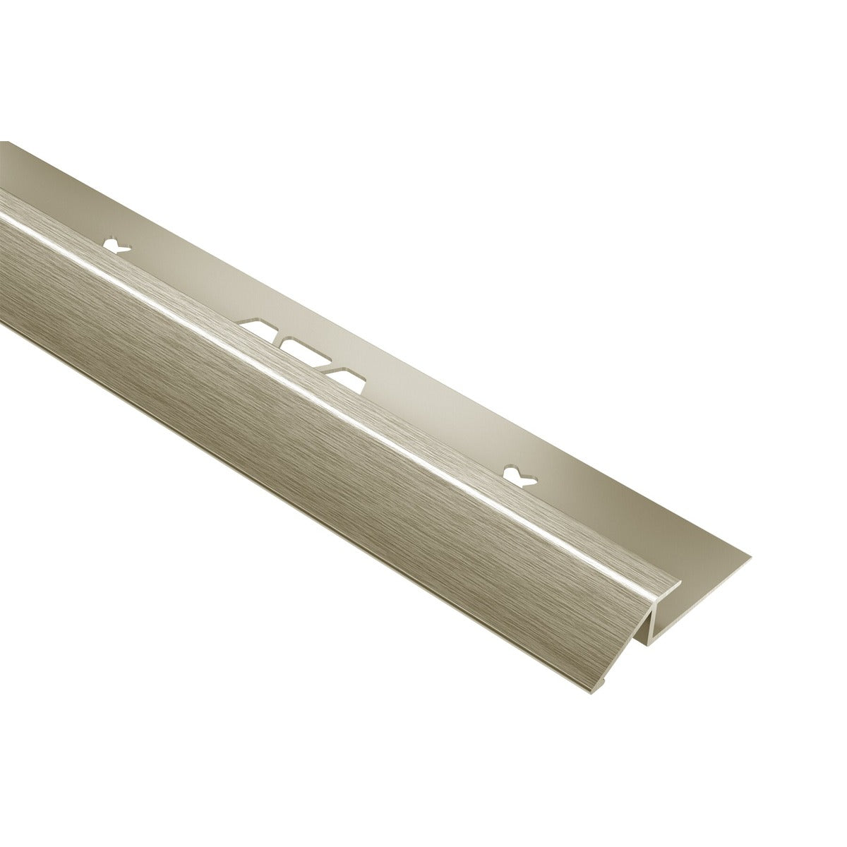 Schluter® VINPRO-U Reducer, Anodized Aluminum, Brushed Nickel