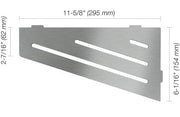 Schluter® SHELF QUADRILAT CORNER WAVE Brushed Stainless Steel