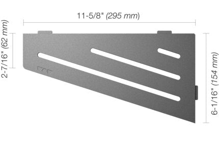 Schluter® SHELF QUADRILAT CORNER WAVE Pewter