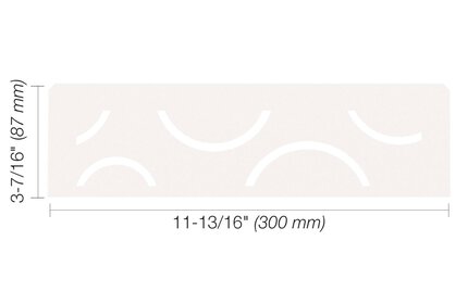 Schluter® SHELF RECTANGULAR NICHE CURVE Matte White
