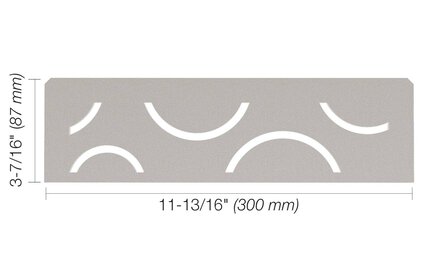 Schluter® SHELF RECTANGULAR NICHE CURVE Greige
