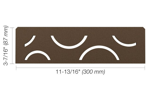 Schluter® SHELF RECTANGULAR NICHE CURVE Bronze