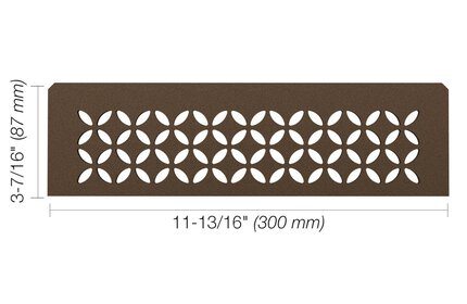 Schluter® SHELF RECTANGULAR NICHE FLORAL Bronze
