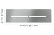 Schluter® SHELF RECTANGULAR NICHE PURE Brushed Stainless Steel