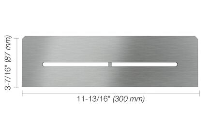 Schluter® SHELF RECTANGULAR NICHE PURE Brushed Stainless Steel