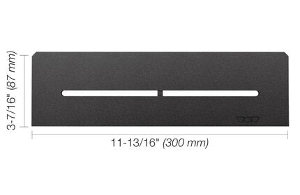 Schluter® SHELF RECTANGULAR NICHE PURE Dark Anthracite