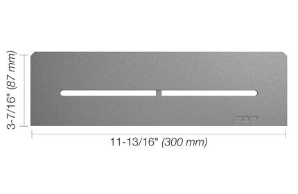 Schluter® SHELF RECTANGULAR NICHE PURE Pewter