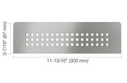 Schluter® SHELF RECTANGULAR NICHE SQUARE Brushed Stainless Steel